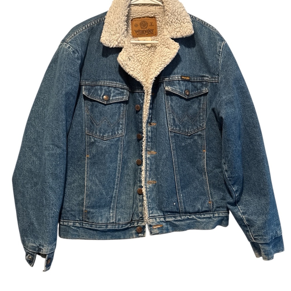 Vintage Wrangler Denim Jacket with Sherpa Lining